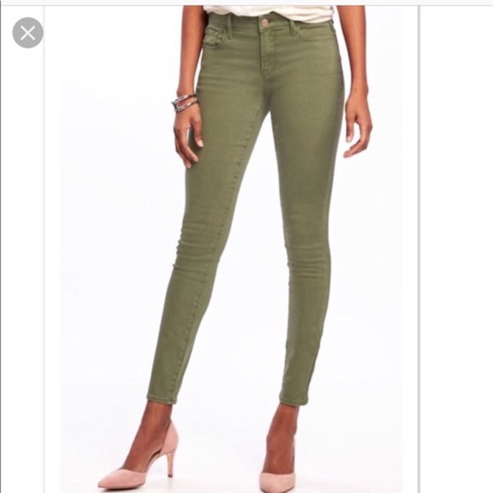 Old Navy Rockstar Olive Jegging